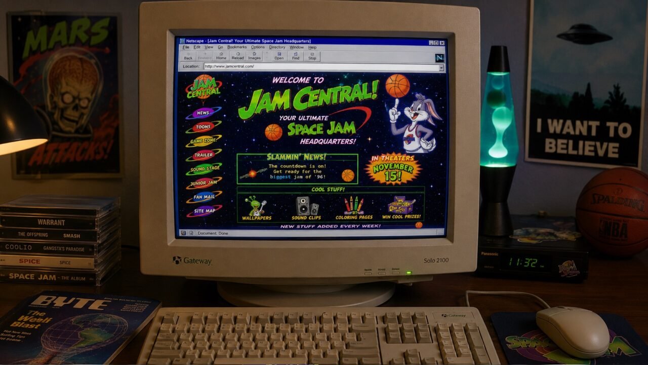 Space Jam, il sito del 1996 è ancora online: un incredibile viaggio nell’Internet degli anni ’90